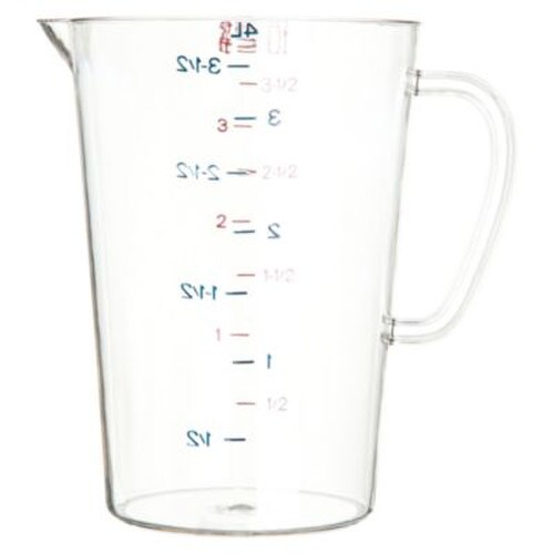 Carlisle Commercial Measuring Cup, 1 gal, Clear Item: CFS4314507