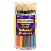 Creativity Street® Colossal Brush, Natural Bristle, Flat Profile, 30/Set Item: CKC5167