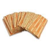 CONTROLTEK® Flat Tubular Coin Wrap, Quarters, $10.00, Orange, 1,000/Box Item: CNK560045