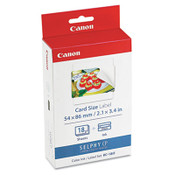 Canon® 7741A001 (KC-18IF) Ink/Label Combo, Black/Tri-Color Item: CNM7741A001