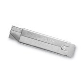 COSCO Jiffi-Cutter Compact Utility Knife with Retractable Blade, 3" Metal Handle, Chrome, 12/Box Item: COS091460
