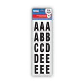 COSCO Letters, Numbers and Symbols, Self Adhesive, Black, 2"h, 84 Characters Item: COS098131