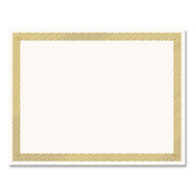 Great Papers!® Foil Border Certificates, 8.5 x 11, Ivory/Gold with Braided Gold Border, 12/Pack Item: COS936060