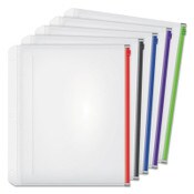 Cardinal® Expanding Zipper Binder Pocket, 8.5 x 11, Assorted Colors, 5/Pack Item: CRD14650