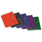 Cardinal® Dual Pocket Snap Envelope, 11 x 8 1/2, Assorted Colors, 5/Pack Item: CRD14950