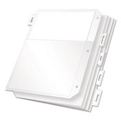 Cardinal® Poly Ring Binder Pockets, 8.5 x 11, Clear, 5/Pack Item: CRD84010