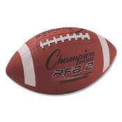 Champion Sports Rubber Sports Ball, For Football, Intermediate Size, Brown Item: CSIRFB2