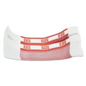 Pap-R Products Currency Straps, Red, $500 in $5 Bills, 1000 Bands/Pack Item: CTX400500