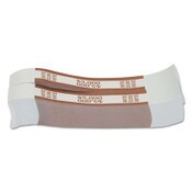 Pap-R Products Currency Straps, Brown, $5,000 in $50 Bills, 1000 Bands/Pack Item: CTX405000