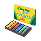 Crayola® Colored Drawing Chalk, 3.19" x 0.38" Diameter, 12 Assorted Colors 12 Sticks/Set Item: CYO510403