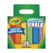 Crayola® Washable Sidewalk Chalk, Tropical Colors, 4.25" x 0.75 Diameter, Assorted, 24 Sticks/Set Item: CYO512024