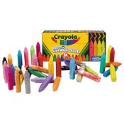 Crayola® Ultimate Sidewalk Chalk, 4" x 0.5" Diameter, 60 Assorted Colors, 64/Set Item: CYO512064