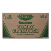 Crayola® Crayons and Markers Combo Classpack, Eight Colors, 256/Set Item: CYO523349