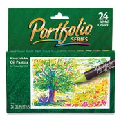 Crayola® Portfolio Series Oil Pastels, 24 Assorted Colors, 24/Pack Item: CYO523624