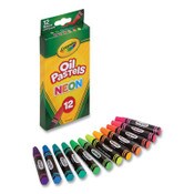 Crayola® Neon Oil Pastels, 12 Assorted Colors, 12/Pack Item: CYO524613