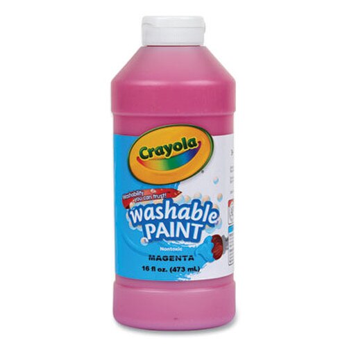 Crayola® Washable Paint, Magenta, 16 oz Bottle Item: CYO542016069