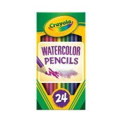 Crayola® Watercolor Pencil Set, 3.3 mm, 2B, Assorted Lead and Barrel Colors, 24/Pack Item: CYO684304