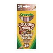 Crayola® Colors of the World Colored Pencils, Assorted Lead and Barrel Colors, 24/Pack Item: CYO684607