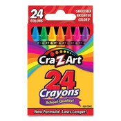 Cra-Z-Art® School Quality Crayon, Assorted Colors, 24/Box Item: CZA1020148