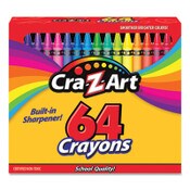 Cra-Z-Art® Crayons, 64 Assorted Colors, 64/Pack Item: CZA10202WM16