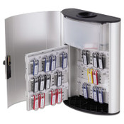 Durable® Key Box Plus, 54-Key, Brushed Aluminum, Silver, 11.75 x 4.63 x 15.75 Item: DBL196823