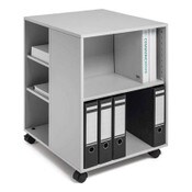 Durable® Flexible Multi-Functional Cart for Office Storage, Wood, 6 Shelves, 20.79 x 23.31 x 29.45, Gray Item: DBL311310