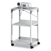 Durable® 3-Tier Multimedia Trolley for Projectors, Metal, 3 Shelves, 20 x 17 x 34.75, Gray Item: DBL370110