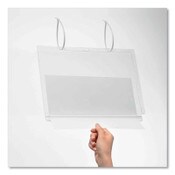 Durable® Water Resistant Sign Holder Pockets with Cable Ties, 8.5 x 11, Clear Frame, 5/Pack Item: DBL502719