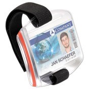 Durable® Card Holder Outdoor Secure, Vertical, 3.42" x 2.12", Clear, 10/Box Item: DBL841419
