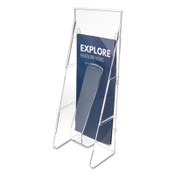 deflecto® Stand-Tall Wall-Mount Literature Rack, Leaflet, 4.56w x 3.25d x 11.88h, Clear Item: DEF55601
