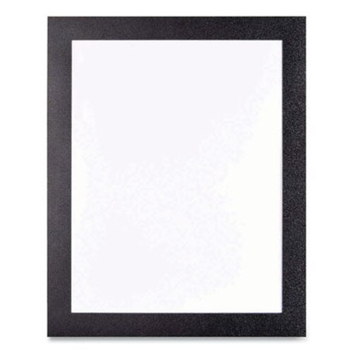 deflecto® Self Adhesive Sign Holders, 8.5 x 11 Insert, Clear with Black Border, 2/Pack Item: DEF68776B