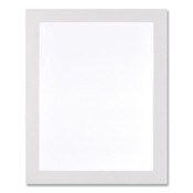 deflecto® Self Adhesive Sign Holders, 11 x 17, Clear with White Border, 2/Pack Item: DEF68886W
