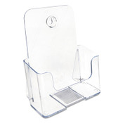 deflecto® DocuHolder for Countertop/Wall-Mount, Booklet Size, 6.5w x 3.75d x 7.75h, Clear Item: DEF74901