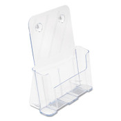 deflecto® DocuHolder for Countertop/Wall-Mount, Magazine, 9.25w x 3.75d x 10.75h, Clear Item: DEF77001