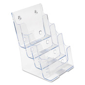 deflecto® 4-Compartment DocuHolder, Booklet Size, 6.88w x 6.25d x 10h, Clear Item: DEF77901