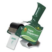 Duck® Extra-Wide Packaging Tape Dispenser, 3" Core, For Rolls Up to 3" x 54.6 yds, Green Item: DUC1064012