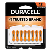 Duracell® Hearing Aid Battery, #13, 16/Pack Item: DURDA13B16ZM09