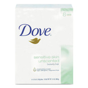Dove® Sensitive Skin Bath Bar, Unscented, 4.5 oz Bar, 8 Bars/Pack, 9 Packs/Carton Item: DVOCB613789