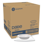 Dixie® Everyday Disposable Dinnerware, Individually Wrapped, Bowl, 12 oz, White, 500/Carton Item: DXEDBB12WR1