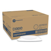 Dixie® White Paper Plates, 8.5" dia, Individually Wrapped, White, 500/Carton Item: DXEDBP09WR1