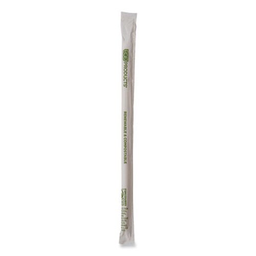 Eco-Products® Renewable and Compostable PHA Straws, 10.25", Natural White, 1,250/Carton Item: ECOEPSTPHA1025