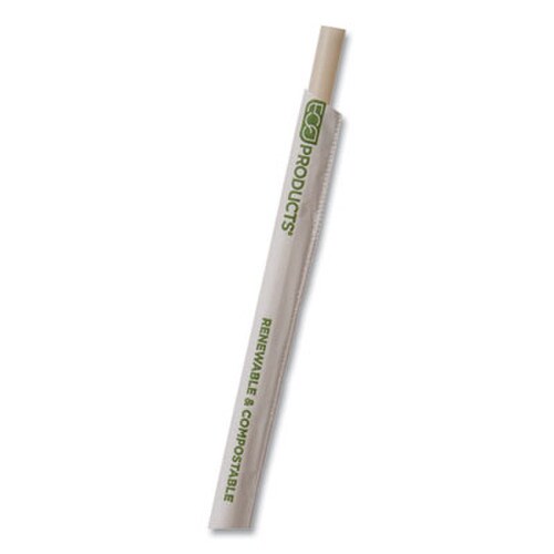 Eco-Products® Renewable and Compostable PHA Straws, 10.25", Natural White, 1,250/Carton Item: ECOEPSTPHA1025