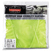 ergodyne® GloWear 8210Z Class 2 Economy Vest, Polyester Mesh, Zipper Closure, Lime, 2L/3XL Item: EGO21057