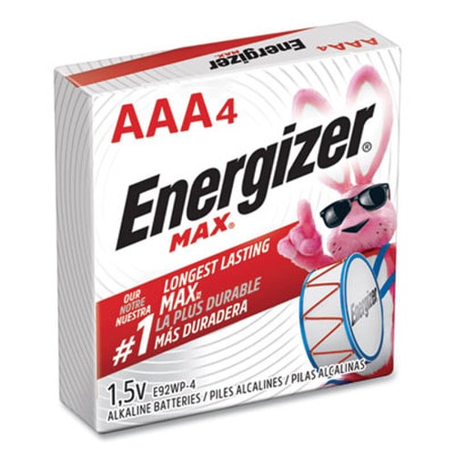 Energizer® MAX AAA Alkaline Batteries 1.5 V, 4/Pack Item: EVEE92PK