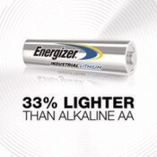 Energizer® Industrial Lithium AA Battery, 1.5 V, 4/Pack Item: EVELN91PK