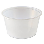 Fabri-Kal® Portion Cups, 4 oz, Clear, 125/Sleeve, 20 Sleeves/Carton Item: FABPC400