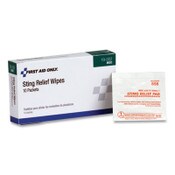 PhysiciansCare® by First Aid Only® First Aid Sting Relief Pads, 10/Box Item: FAO19002