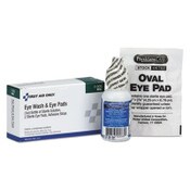 First Aid Only™ Eyewash Set w/Eyepads and Adhesive Strips, 4 Pieces Item: FAO7009