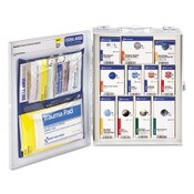 First Aid Only™ ANSI 2015 SmartCompliance Food Service Cabinet w/o Medication, 25 People, 94 Pieces, Metal Case Item: FAO90658021