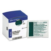 First Aid Only™ SmartCompliance Castile Soap Towelettes, 10/Box Item: FAOFAE4004